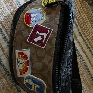 Mens Coach Snoopy Collection Belt Bag